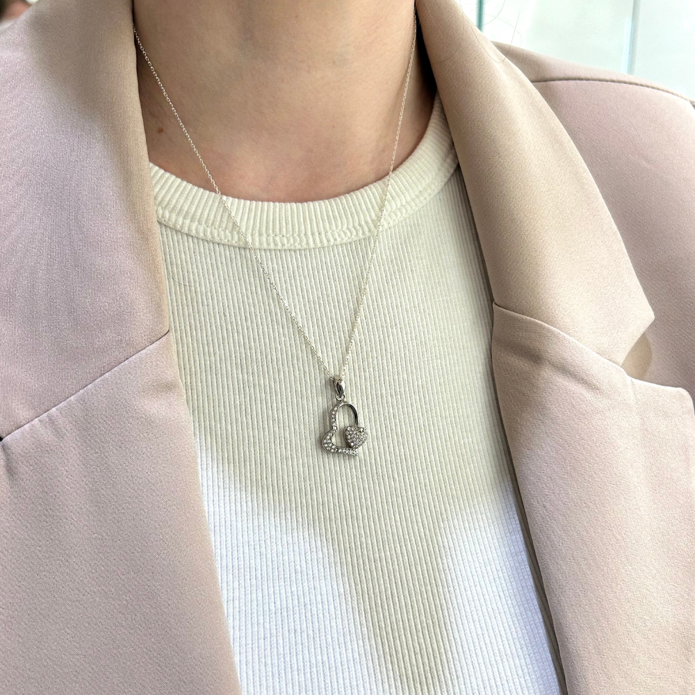 Collar Doble Corazón - Imagen 2