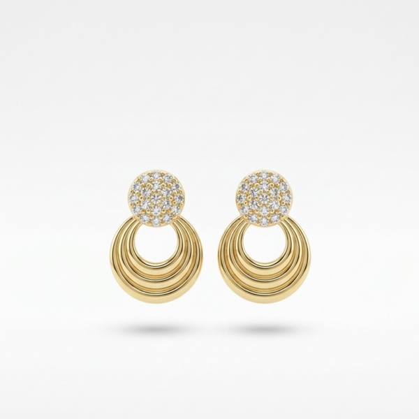 Aros Plata 925  - Avant Gold Collection 1Z72D