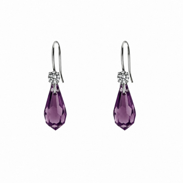 Aros Sally Violeta - Avant Cristal Swarovski Elements