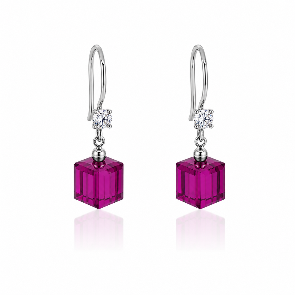 Set Lily Granate - Avant Cristal Swarovski Elements - Imagen 3