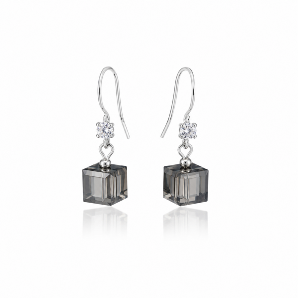 Aros Lily Negro - Avant Cristal Swarovski Elements 1A10NG