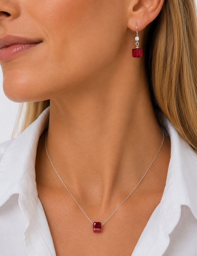 Set Lily Rojo - Avant Cristal Swarovski Elements