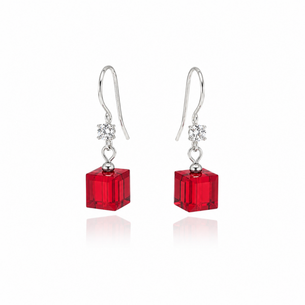 Aros Lily Rojo - Avant Cristal Swarovski Elements 1A10RJ