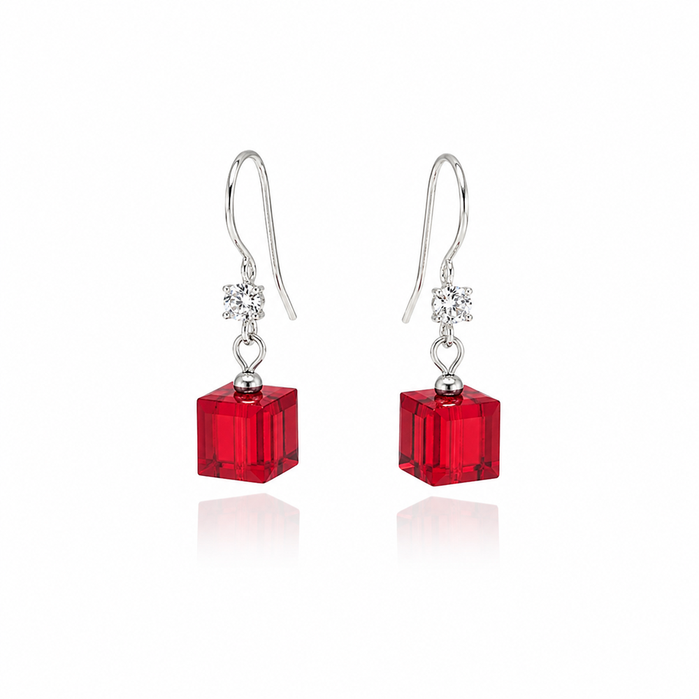 Set Lily Rojo - Avant Cristal Swarovski Elements - Imagen 3