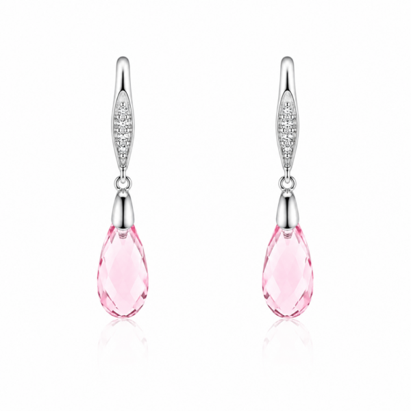Aros Loana Rosa - Avant Cristal Swarovski Elements