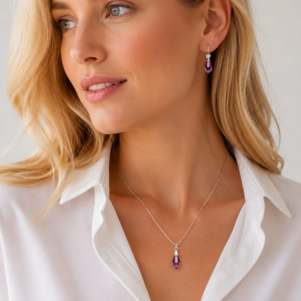 Set Sally Violeta - Avant Cristal Swarovski Elements