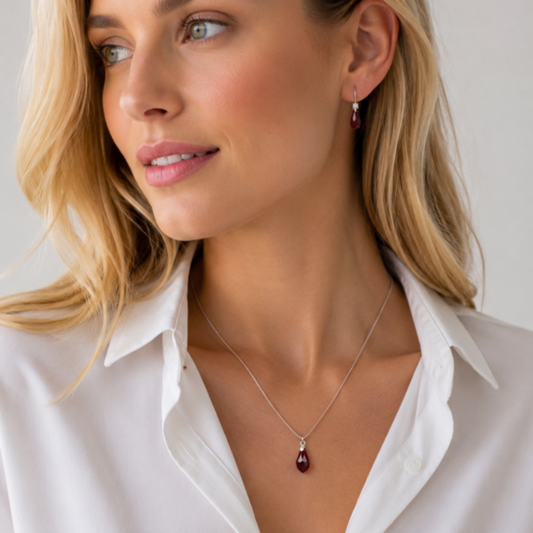 Set Sally Rojo - Avant Cristal Swarovski Elements