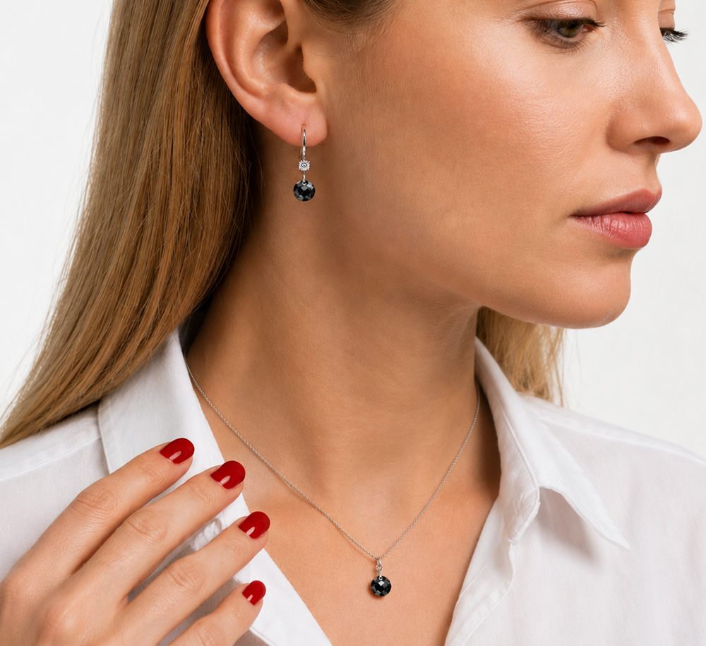 Set Lucy Gris - Avant Cristal Swarovski Elements