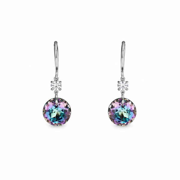 Aros Celeste Tornasolado - Avant Cristal Swarovski Elements