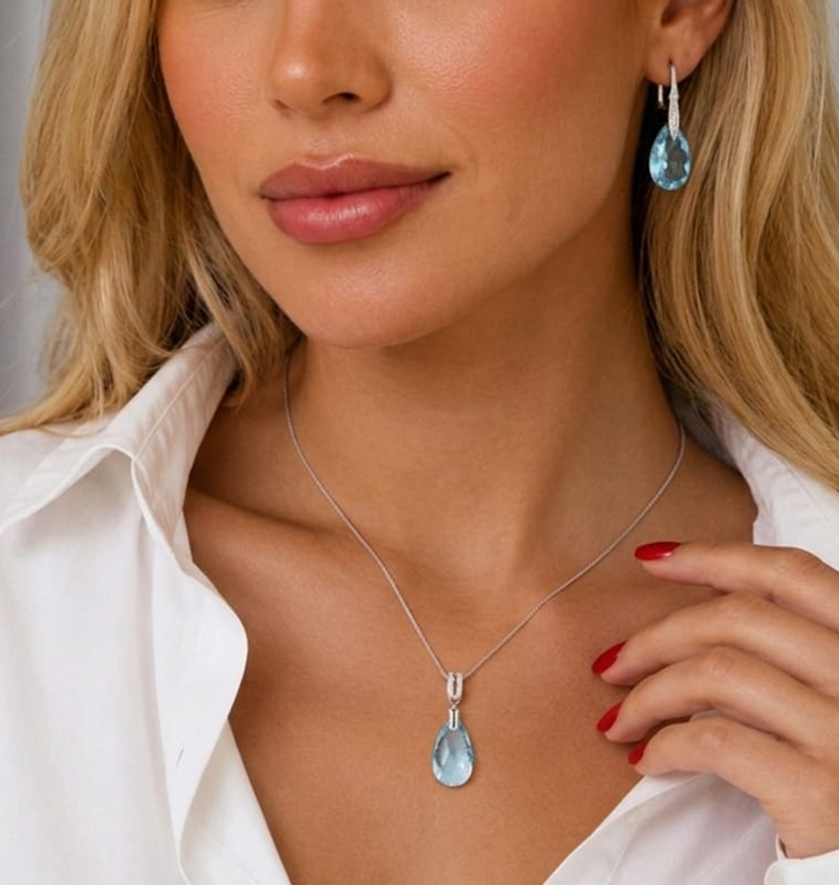 Set Clementina Celeste - Avant Cristal Swarovski Elements