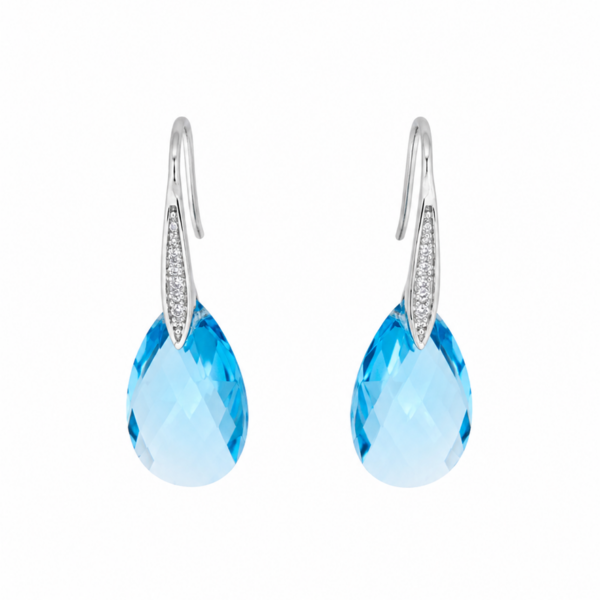 Aros Clementina Celeste - Avant Cristal Swarovski Elements