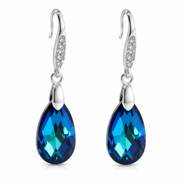 Aros Clementina Azul - Avant Cristal Swarovski Elements
