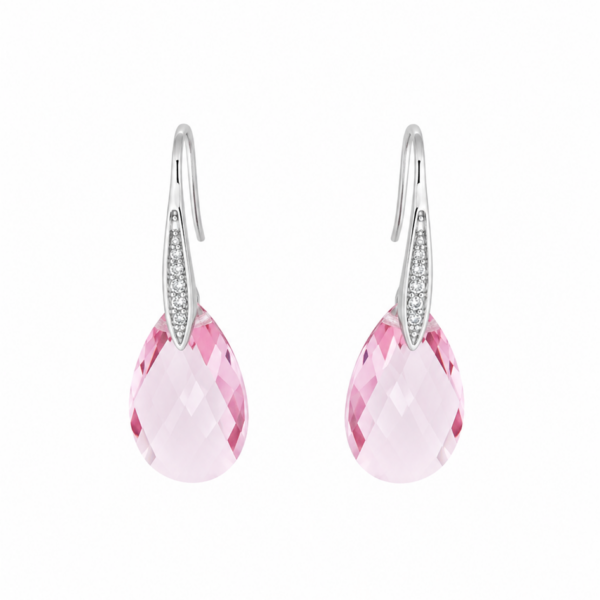 Aros Clementina Rosa - Avant Cristal Swarovski Elements