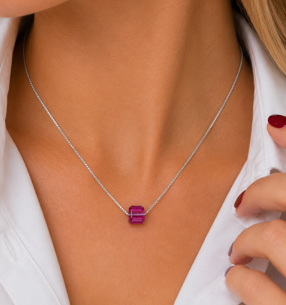 Set Lily Granate - Avant Cristal Swarovski Elements - Imagen 4